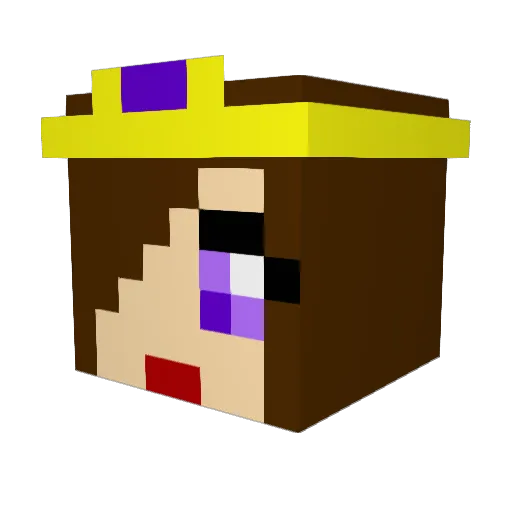 mikky789 Minecraft avatar head, 3D render