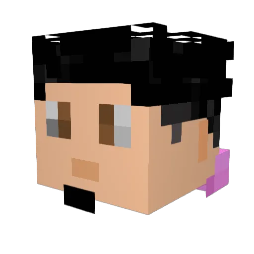 mikl0365 Minecraft avatar head, 3D render