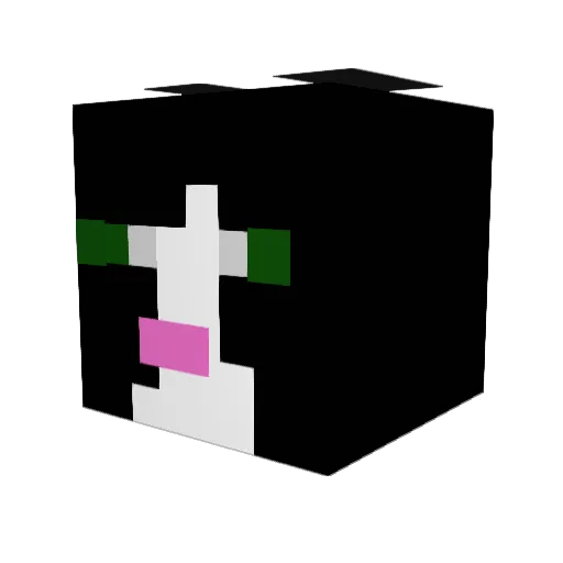 miklos_akos Minecraft avatar head, 3D render