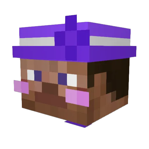 miko1011 Minecraft avatar head, 3D render