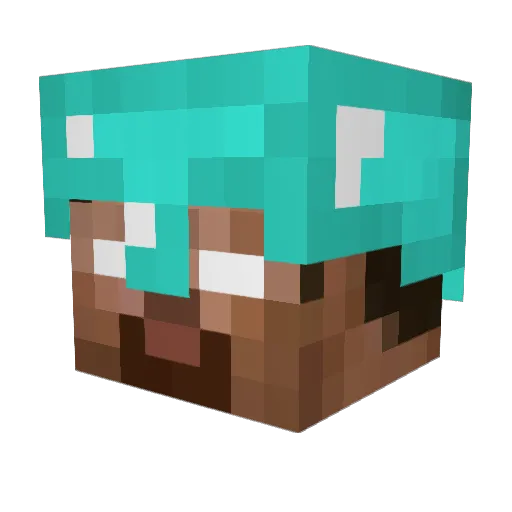 miko243 Minecraft avatar head, 3D render