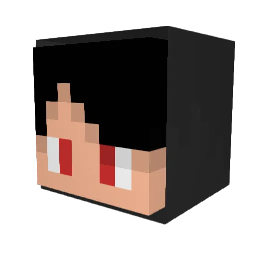 miko_77 Minecraft avatar head, 3D render