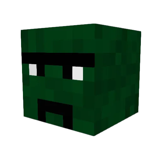mikola Minecraft avatar head, 3D render