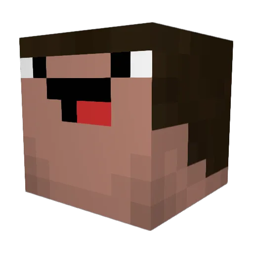 mikospi Minecraft avatar head, 3D render