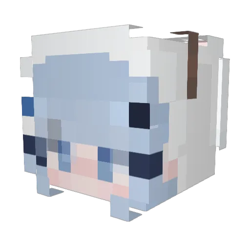 mikosunun Minecraft avatar head, 3D render