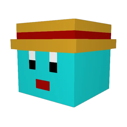 mikoto87 Minecraft avatar head, 3D render