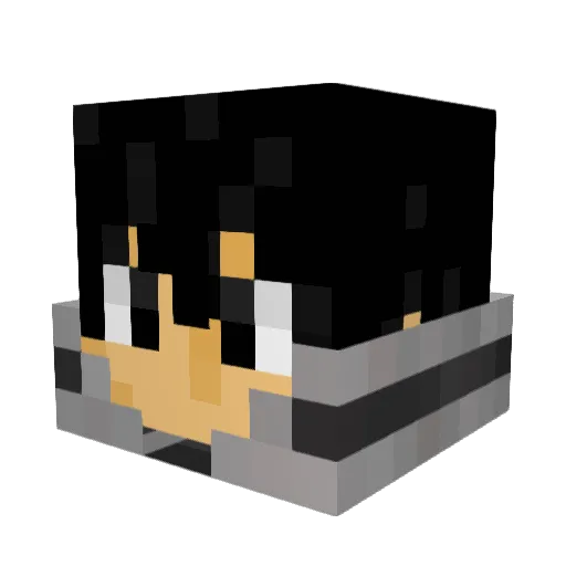 mikox1 Minecraft avatar head, 3D render