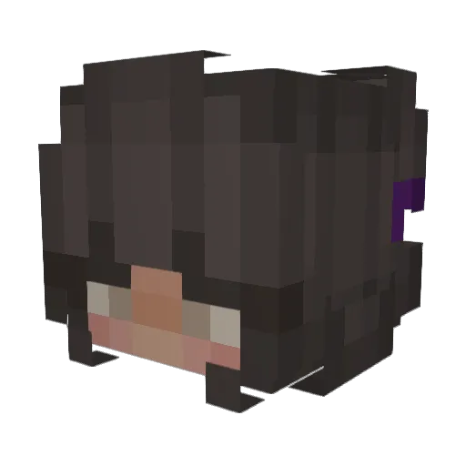 mikqyla Minecraft avatar head, 3D render