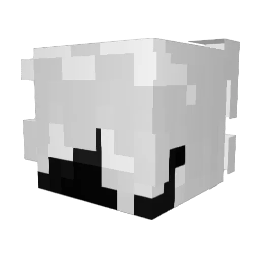mikrocipeek Minecraft avatar head, 3D render