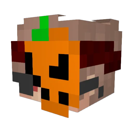 mikronev Minecraft avatar head, 3D render