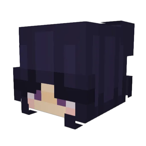 mikufan21 Minecraft avatar head, 3D render