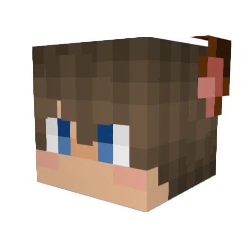 mikuke687 Minecraft avatar head, 3D render