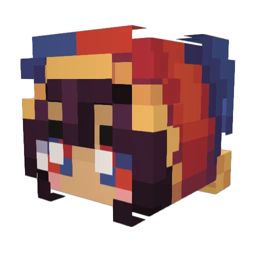 mikusdabpen Minecraft avatar head, 3D render