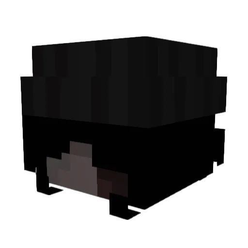 mikuu01 Minecraft avatar head, 3D render