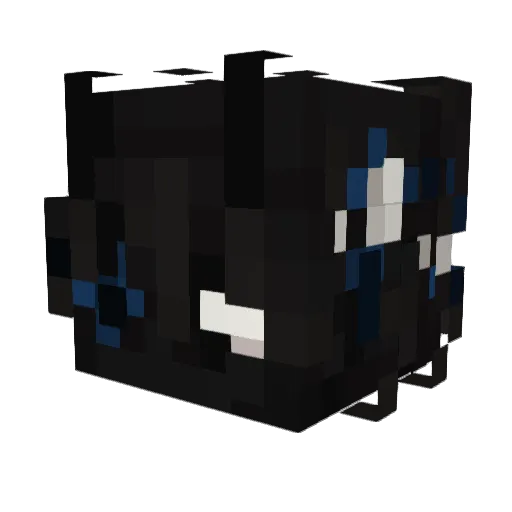 mikxcy Minecraft avatar head, 3D render
