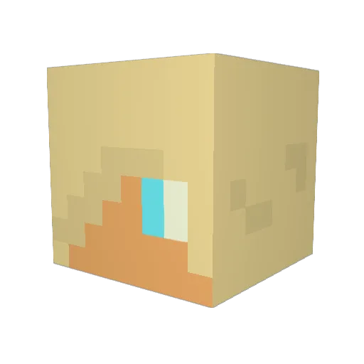 miky97112 Minecraft avatar head, 3D render