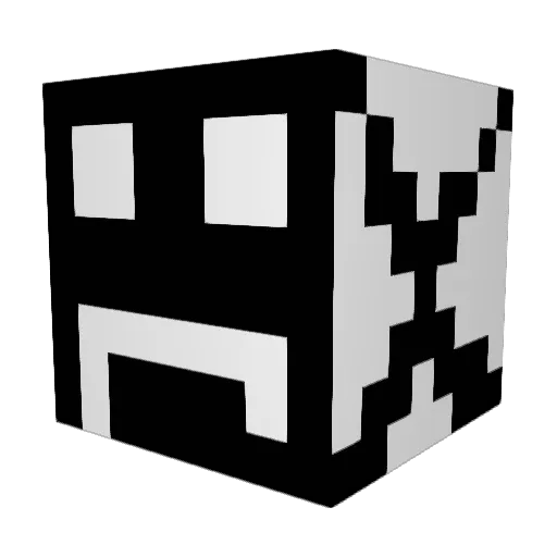 mikytak Minecraft avatar head, 3D render