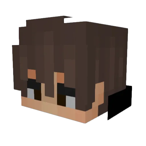 mil0_____ Minecraft avatar head, 3D render