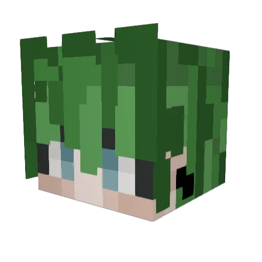 mil0_the_m0th Minecraft avatar head, 3D render