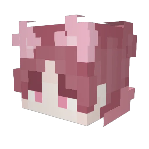 mila1111 Minecraft avatar head, 3D render