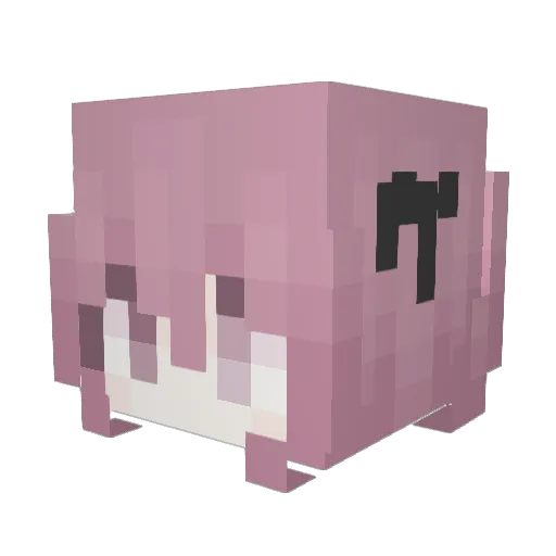 milalmi Minecraft avatar head, 3D render