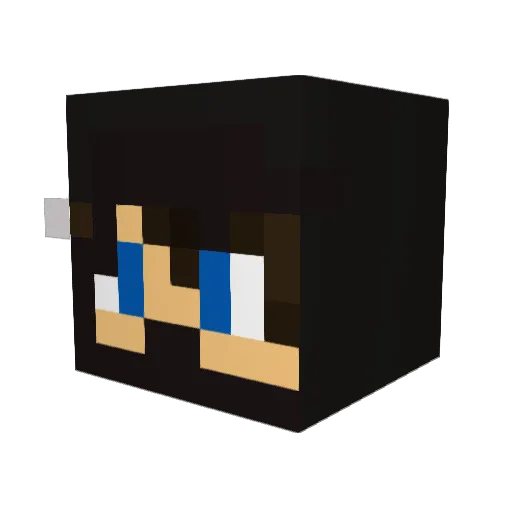 milan484 Minecraft avatar head, 3D render