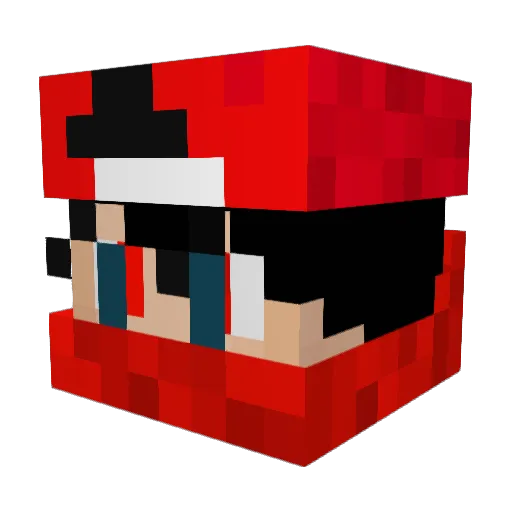 milan_beekie Minecraft avatar head, 3D render