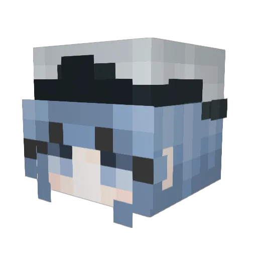 milanadinpoo Minecraft avatar head, 3D render