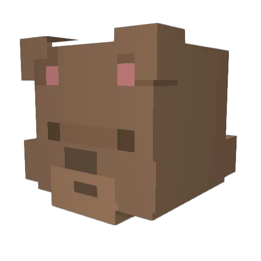 milancooper Minecraft avatar head, 3D render