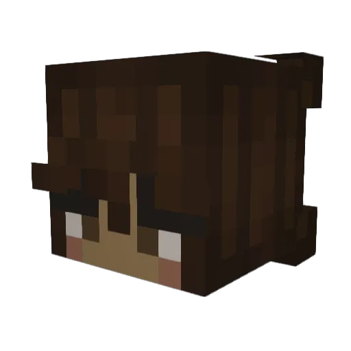 milaneexo Minecraft avatar head, 3D render