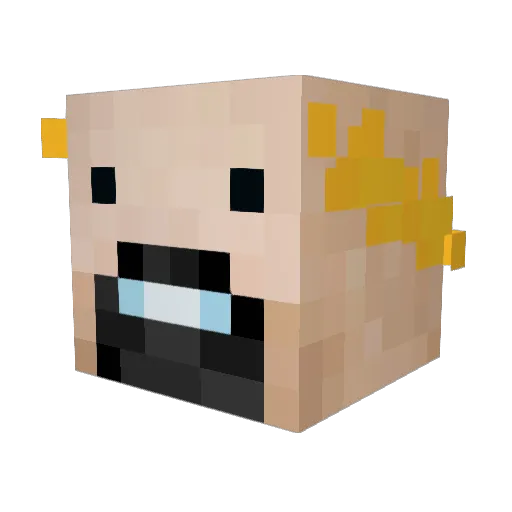 milashka342 Minecraft avatar head, 3D render
