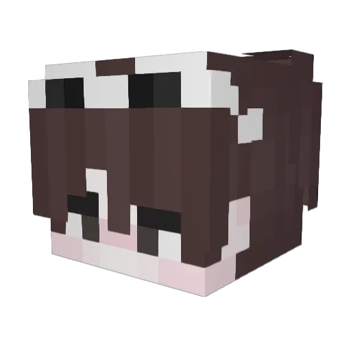 milashkaXd Minecraft avatar head, 3D render