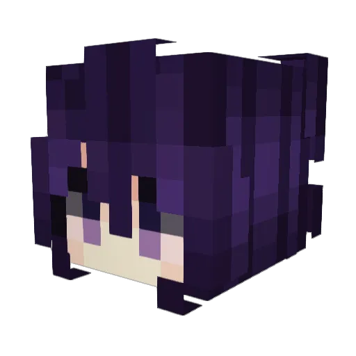 milav_ Minecraft avatar head, 3D render