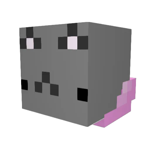 mild3w Minecraft avatar head, 3D render