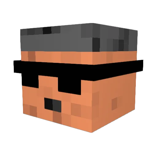 milddodo Minecraft avatar head, 3D render