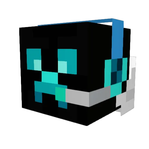 mildogg Minecraft avatar head, 3D render
