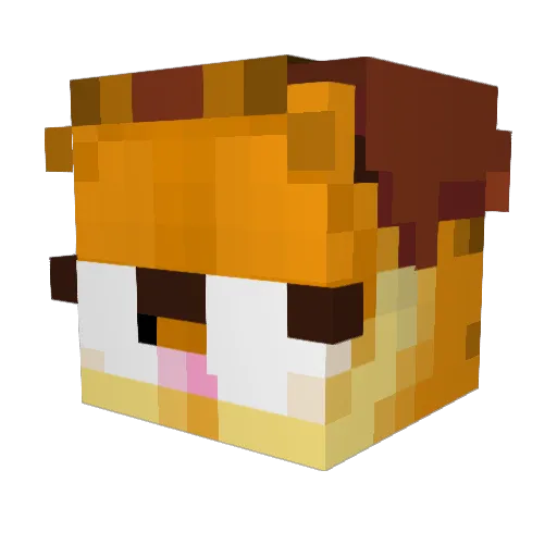 mildor__ Minecraft avatar head, 3D render