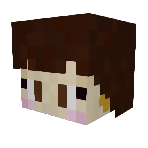 mildsimmer Minecraft avatar head, 3D render