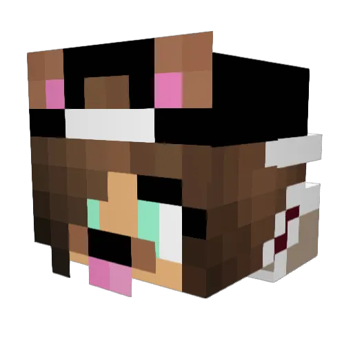 milena2016 Minecraft avatar head, 3D render