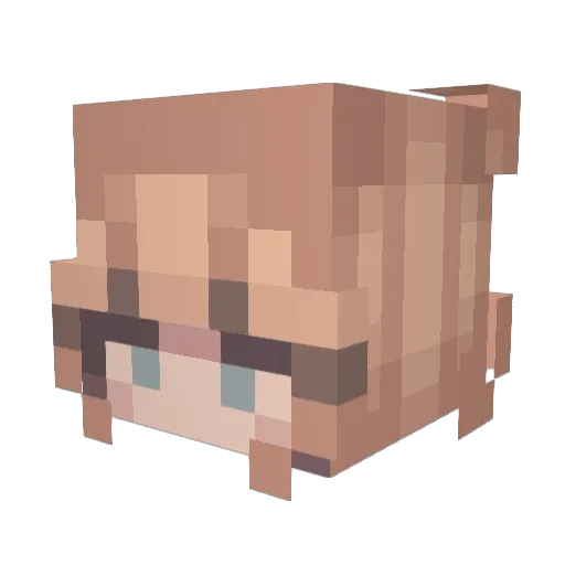 milenaf16 Minecraft avatar head, 3D render