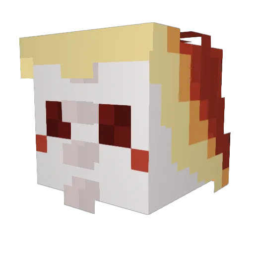 milenka_007 Minecraft avatar head, 3D render