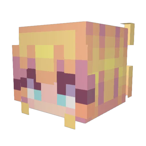 milenowska Minecraft avatar head, 3D render
