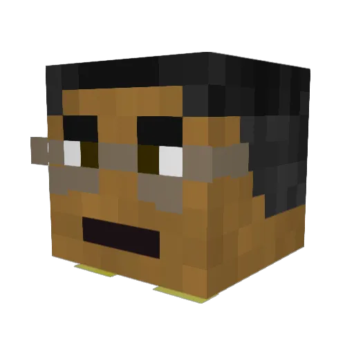 mileslul Minecraft avatar head, 3D render