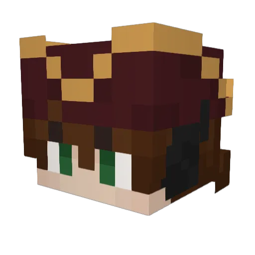 milesnbeyond Minecraft avatar head, 3D render