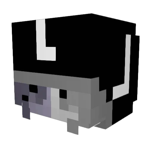 mileveen Minecraft avatar head, 3D render