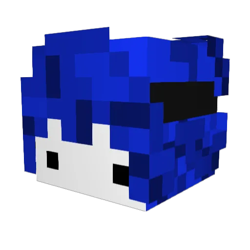 milexx_x Minecraft avatar head, 3D render