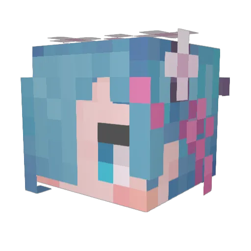 mileyg652 Minecraft avatar head, 3D render