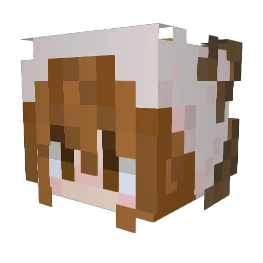 milhawkee Minecraft avatar head, 3D render