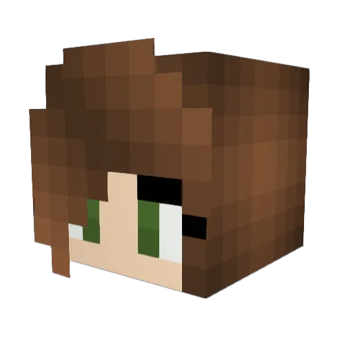 milia00 Minecraft avatar head, 3D render