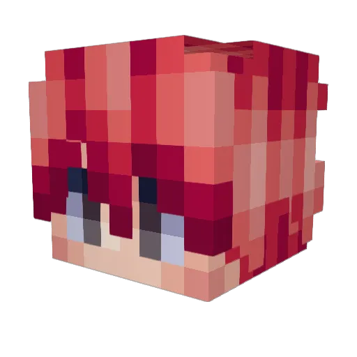 milibix Minecraft avatar head, 3D render